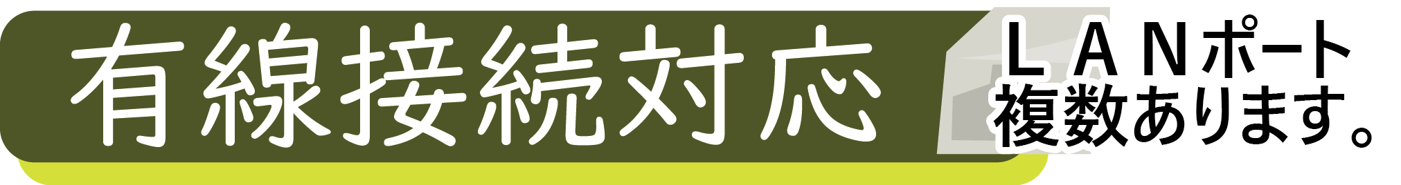 LANポート複数あり
